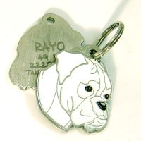 medagliette per cani -  Boxer Bianco.jpg Medagliette per cani, medagliette per cani incise, medaglietta, incese medagliette per cani online, personalizzate medagliette, medaglietta